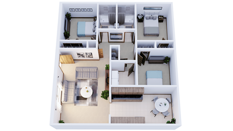 bedroom floor plan an open concept living room and dining room